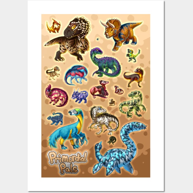 Cretaceous Critters Wall Art by cometkins